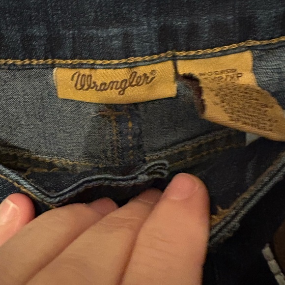 Wrangler Blue Embellished Pencil Skirt‎ Knee-Length Casual - Picture 3 of 4